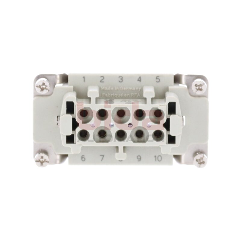 Harting Han 10 E-F Buchseneinsatz Socket insert 15A 500V