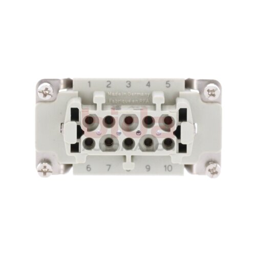 Harting Han 10 E-F Buchseneinsatz Socket insert 15A 500V