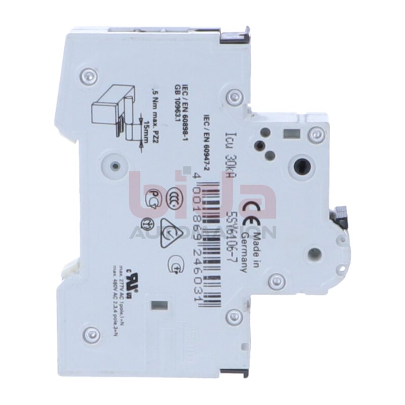 Siemens 5SY6106-7 / 5SY6 106-7 Leistungsschutzschalter / Circuit Breaker  230-400V