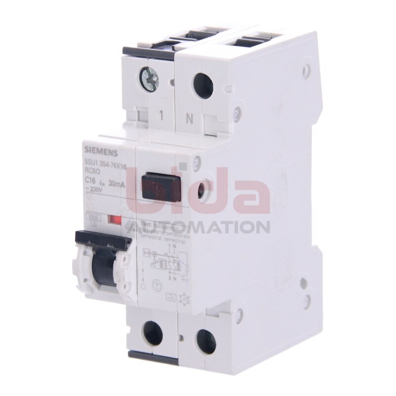 Siemens 5SU1354-7KK16 / 5SU1 354-7KK16 FI/LS-Schalter RCD/GFCI switch