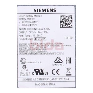 Siemens 6EP1935-6ME21 / 6EP1 935-6ME21 SITOP Akkumodul 24...
