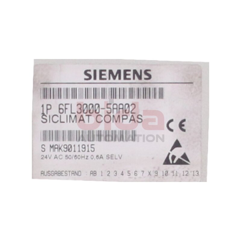 Siemens 6FL3000-5AA02 / 6FL3 000-5AA02 SICLIMAT COMPAS Steuerungseinheit  Control unit