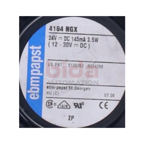 Ebmpapst  4184 NGX DC-Axialventilator DC axial fan