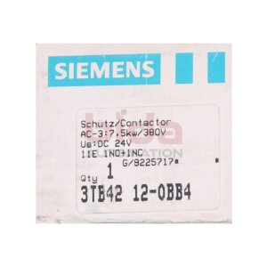 Siemens 3TB42 12-0BB4 / 3TB4212-0BB4 Hilfschütz...