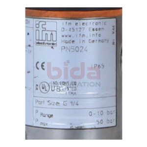 ifm PN5024 Drucksensor mit Display Pressure sensor with...