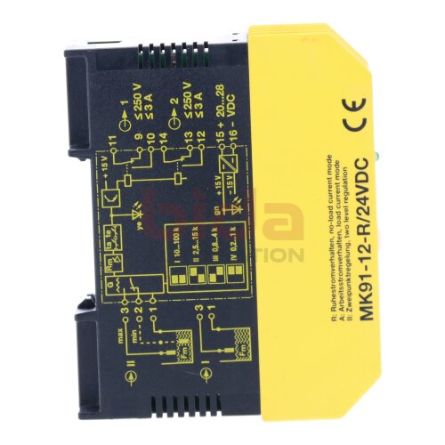 Turck MK91-12-R/  Niveauw&auml;chter Level Monitor 24VDC 250V 3A
