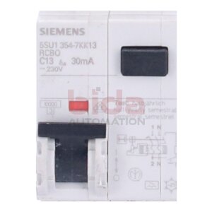 Siemens 5SU1354-7KK13 / 5SU1 354-7KK13 FI/LS-Schalter...
