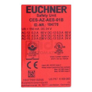 Euchner CES-AZ-AES-01B (104770) Auswerteeinheit Safety Unit