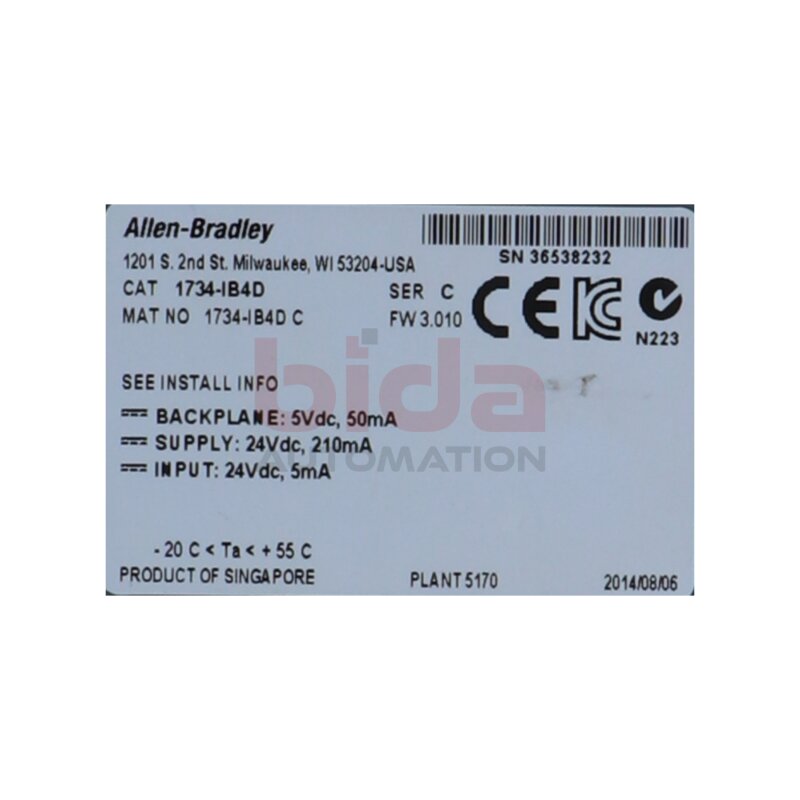 Allen Bradley 1734-IB4D Eingangsmodul Inputmodule