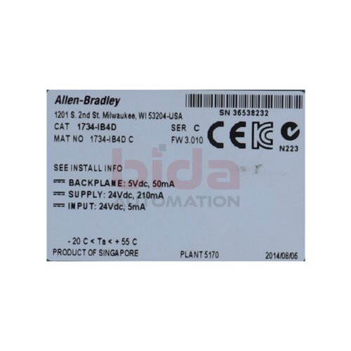 Allen Bradley 1734-IB4D Eingangsmodul Inputmodule