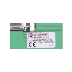 Phoenix Contact UM 25-D 9SUB/B/FRONT/Q (2959560)...