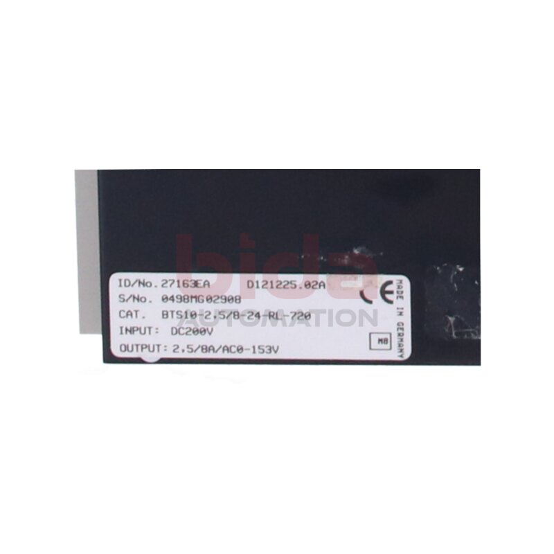 BALDOR ASR  BTS10-2,5/8-24-RL-720 (27163EA) Servoverst&auml;rker Servo amplifier