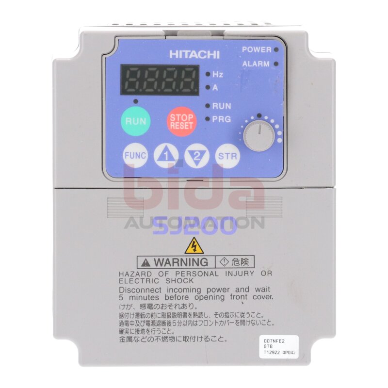 Hitachi SJ200-007NFE2 Frequenzumrichter Frequency Converter 200-240V 9.0A