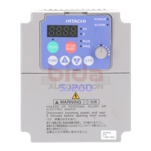 Hitachi SJ200-007NFE2 Frequenzumrichter Frequency Converter 200-240V 9.0A