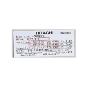 Hitachi SJ200-007NFE2 Frequenzumrichter Frequency...