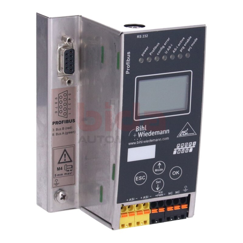 Bihl+Wiedemann BWU1567 (12250) AS-i PROFIBUS Gateway in Stainless Steel 1-Master