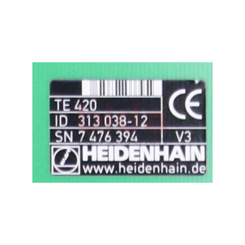 Heidenhain TE 420 Nr. 313 038-12 Bedientafelfront Control Panel Front