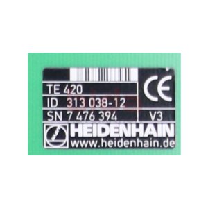 Heidenhain TE 420 Nr. 313 038-12 Bedientafelfront Control...
