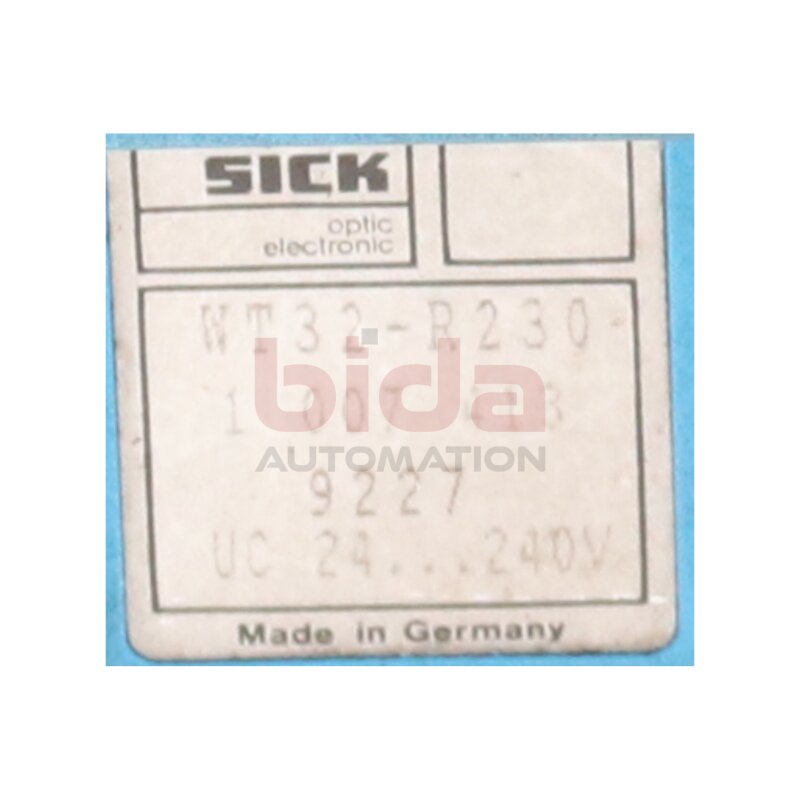 Sick WT32-R230 (1 007 413) N&auml;hrungsschalter Proximity Switch 24...240V