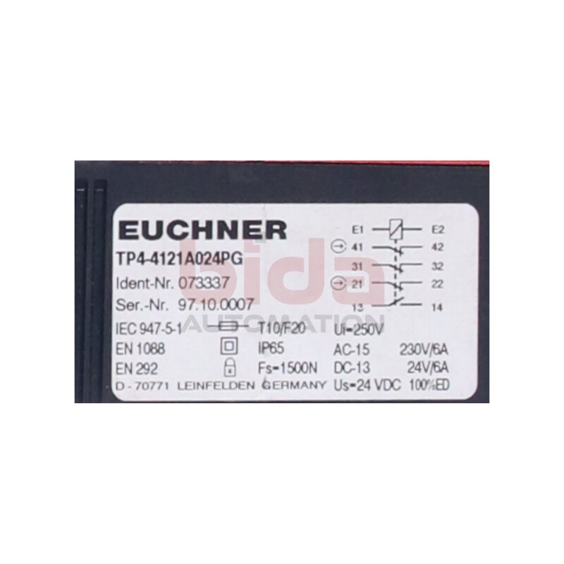 EUCHNER TP4-4121A024PG (073337) Sicherheitsschalter Safety Switch