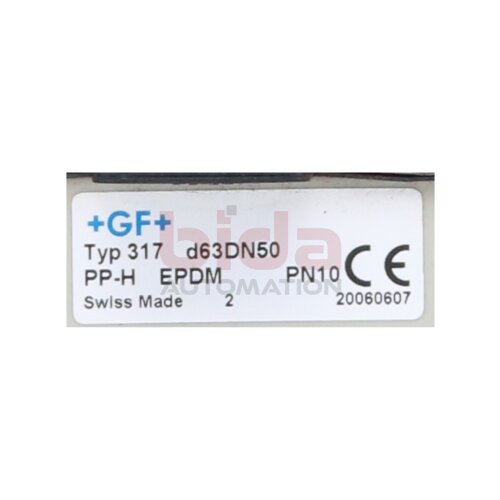 +GF+ 167.317.172 Typ 317 d63 DN50 Membranventil Membrane Valve