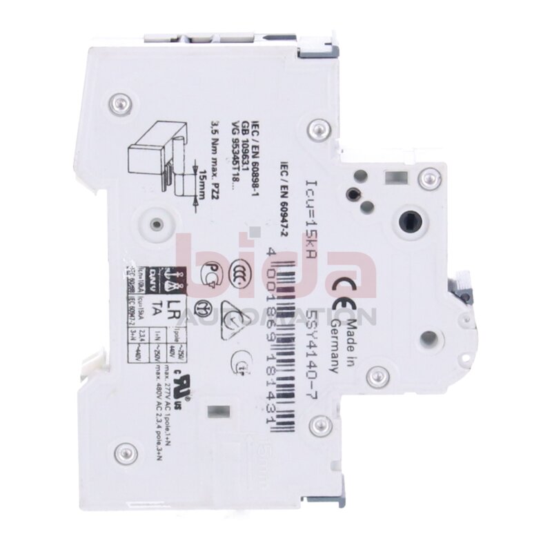 Siemens 5SY41 MCB C40 Leitungsschutzschalter Circuit breaker
