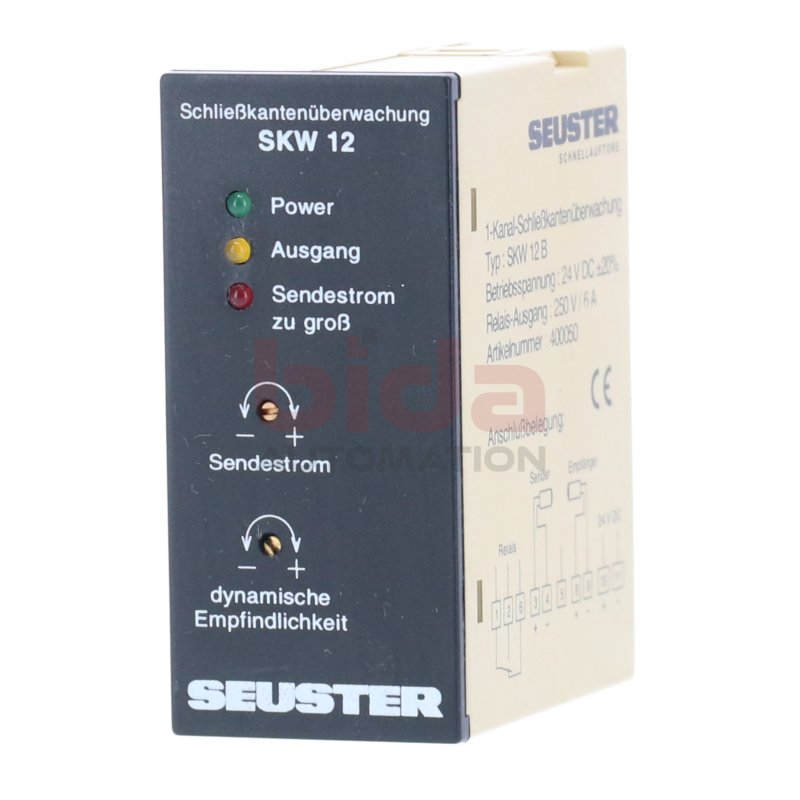 Seuster SKW 12 B (400050) Schlie&szlig;kanten&uuml;berwachung Closing edge monitoring 24VDC 250V 6A