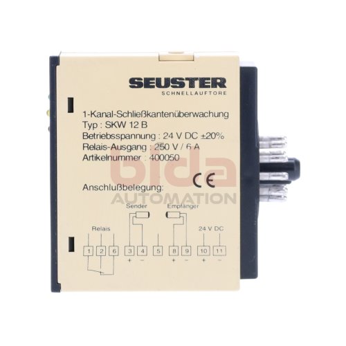 Seuster SKW 12 B (400050) Schlie&szlig;kanten&uuml;berwachung Closing edge monitoring 24VDC 250V 6A