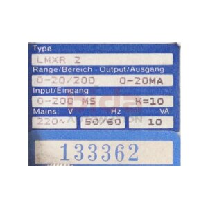 Endress+Hauser Conducta LMXR 2 Bedientafelfront Control...