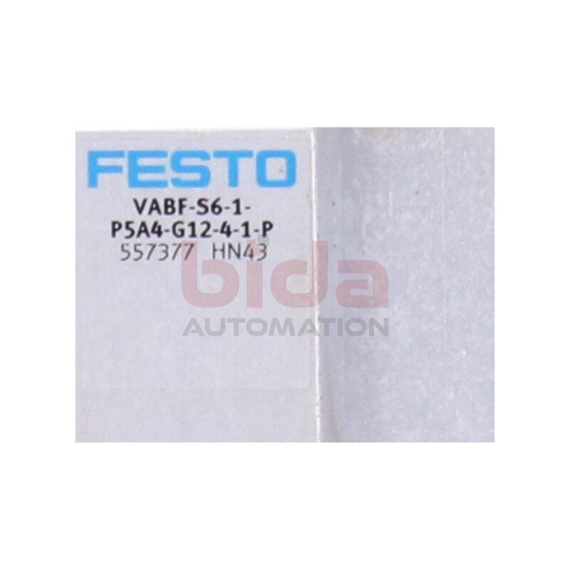 Festo VABF-S6-1-P5A4-G12-4-1-P (557377) Druckaufbauventil Pressure relief valve