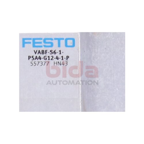 Festo VABF-S6-1-P5A4-G12-4-1-P (557377) Druckaufbauventil Pressure relief valve