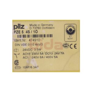 Pilz PZE 5 4S/1Ö (474910) Sicherheitsrelais Safety...