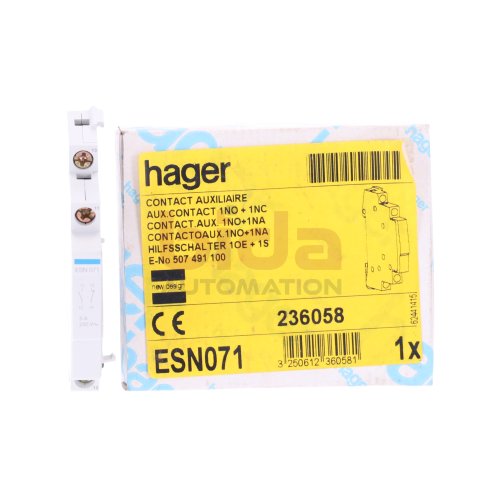Hager ESN 071 Hilfssch&uuml;tz Auxiliary Contactor