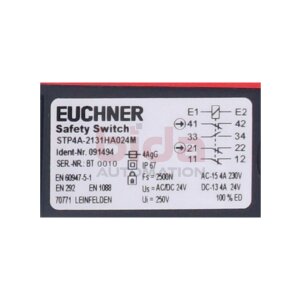EUCHNER STP4A-2131HA024M (091494) Sicherheitsschalter...