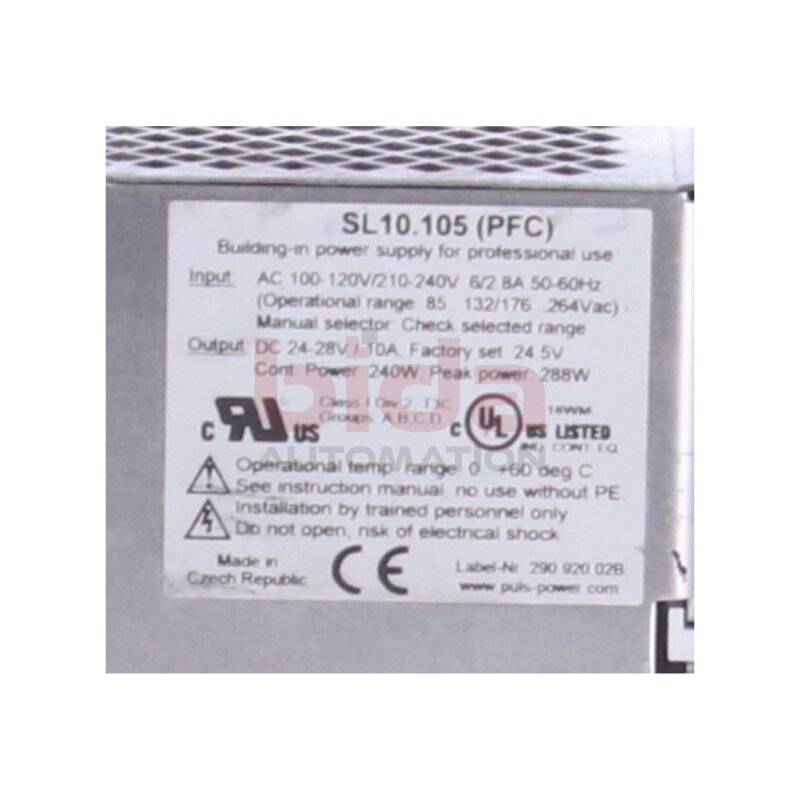 PULS SL10.105 (PFC) Schaltnetzteil Switching power supply
