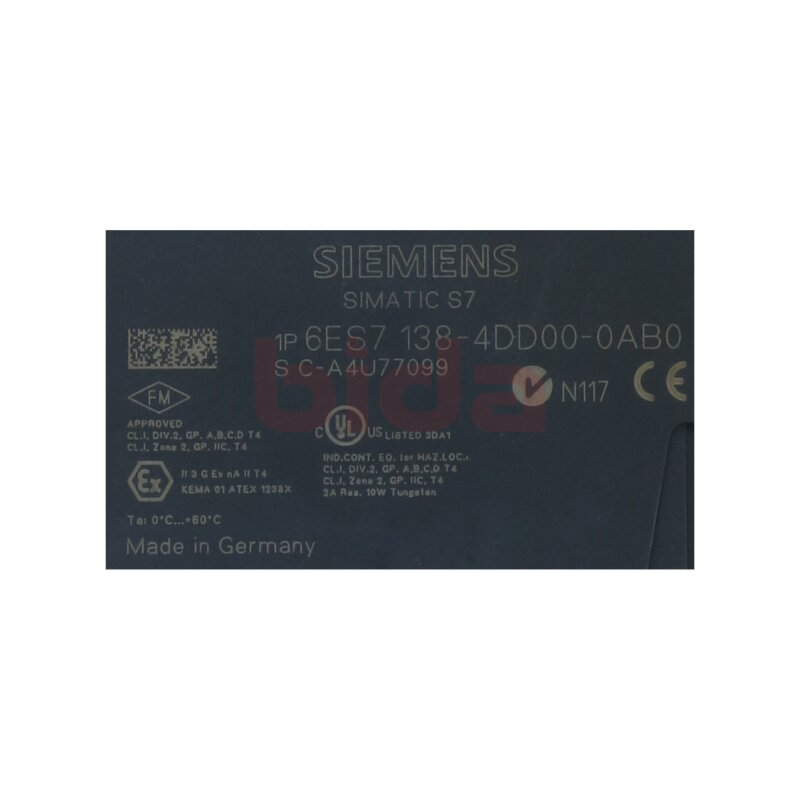 Siemens 6ES7138-4DD00-0AB0 / 6ES7 138-4DD00-0AB0 SIMATIC DP Elektronikmodul Electronic module