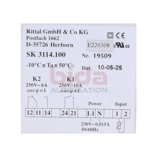 RITTAL SK 3114.100 (19509) Schaltschrank-Temperaturanzeige Control cabinet temperature display
