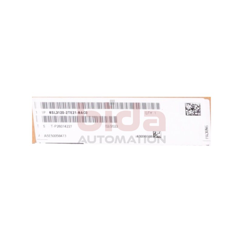 Siemens 6SL3120-2TE21-8AC0 Double Motor Module  DC 600V 3AC 400V 18A