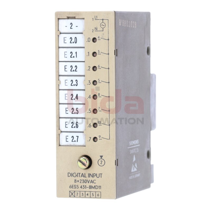 Siemens 6ES5 431-8MD11 / 6ES5431-8MD11 Digitaleingabe Digital Input 8x230 VAC