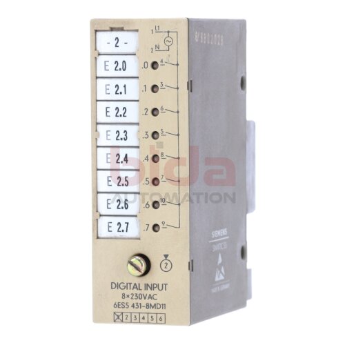 Siemens 6ES5 431-8MD11 / 6ES5431-8MD11 Digitaleingabe Digital Input 8x230 VAC