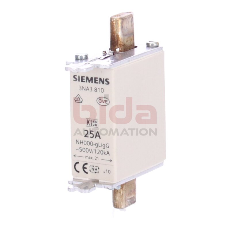 Siemens 3NA3 810 / 3NA3810 NH-Sicherungseinsatz NH fuse link