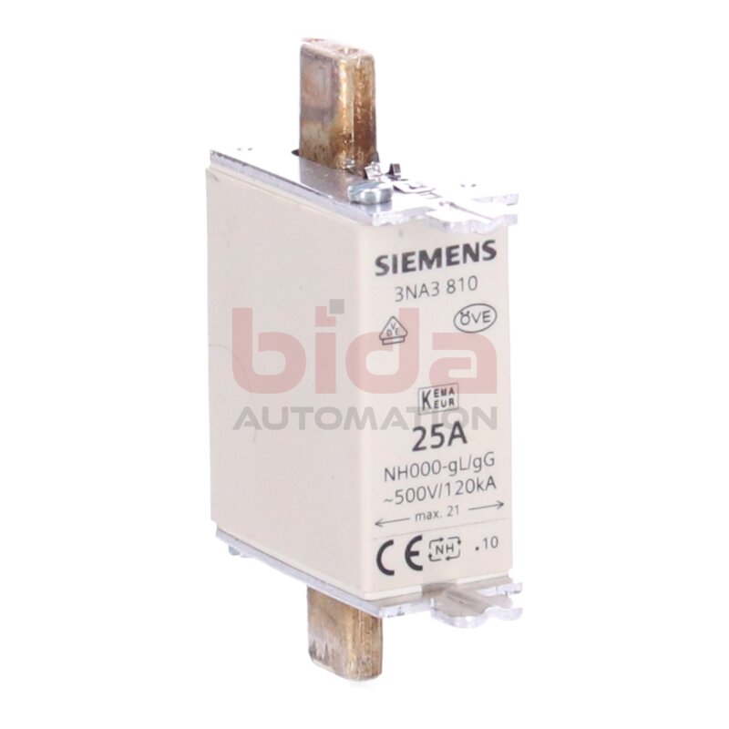 Siemens 3NA3 810 / 3NA3810 NH-Sicherungseinsatz NH fuse link