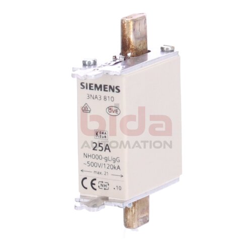 Siemens 3NA3 810 / 3NA3810 NH-Sicherungseinsatz NH fuse link
