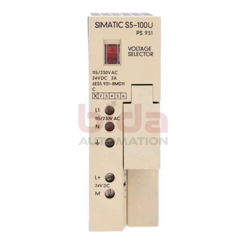 Siemens 6ES5 931-8MD11 Stromversorgung Power Supply 115/230V AC 24 VDC 2A