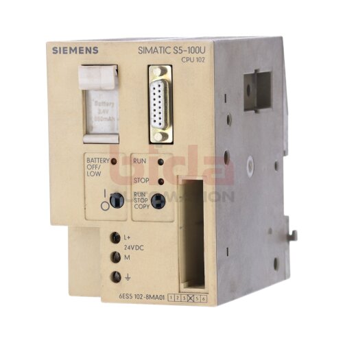 Siemens 6ES5 102-8MA01 Zentralbaugruppe Central assembly 24VDC