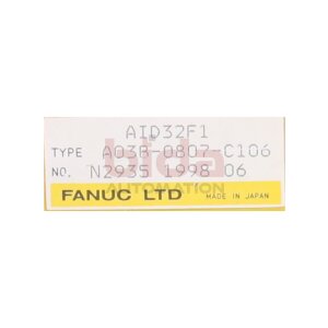 Fanuc A03B-0807-C106  (N2935 1998 06) Eingangsmodul Input...