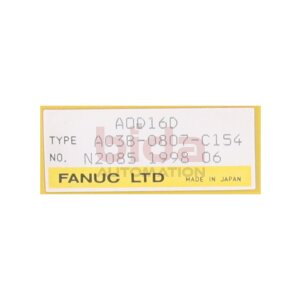 Fanuc A03B-0807-C154 (A0D08D) Eingangsmodul Input module