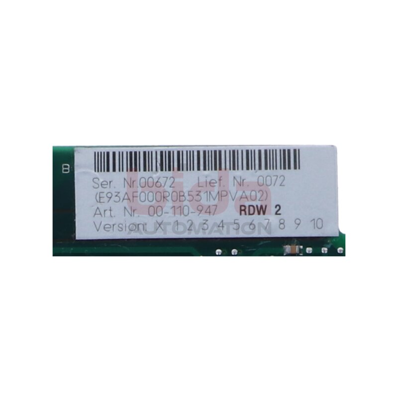 KUKA 00-110-947 RDW2 Resolverkarte Resolver board