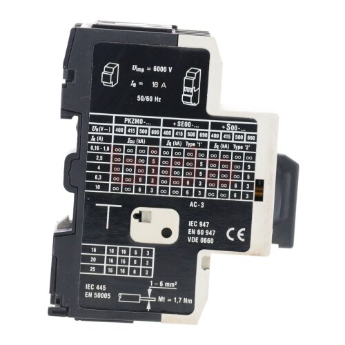 Moeller PKZM0-16 Motorschutzschalter Motor Protection Switch 600 VAC 150A