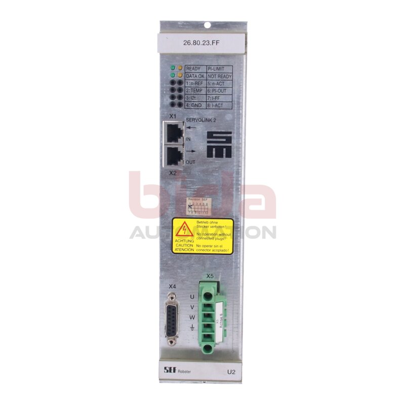 SEF 26.80.23.FF (SEF ROBOTER U2) SIEB&amp;MEYER 26.80.0002.3 Servo-Antriebsregler Servo drive controller